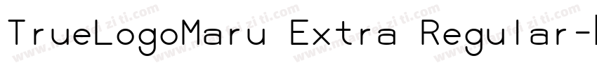 TrueLogoMaru Extra Regular字体转换